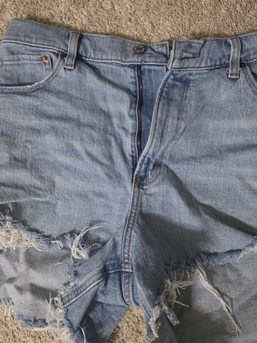 Light Blue Distressed Men’s Jeans